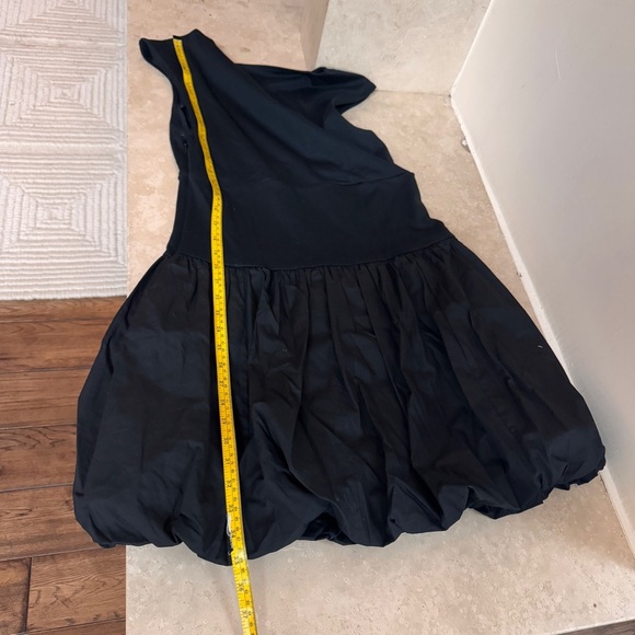 J Crew Black Bubble Hem Mixy Mini Dress Sleeveless Boatneck Womens Size M - Picture 9 of 13